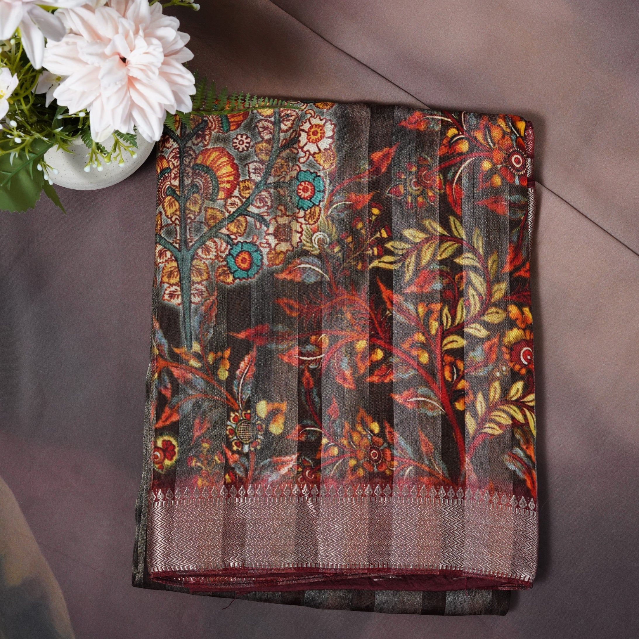 Designer fancy handloom saree