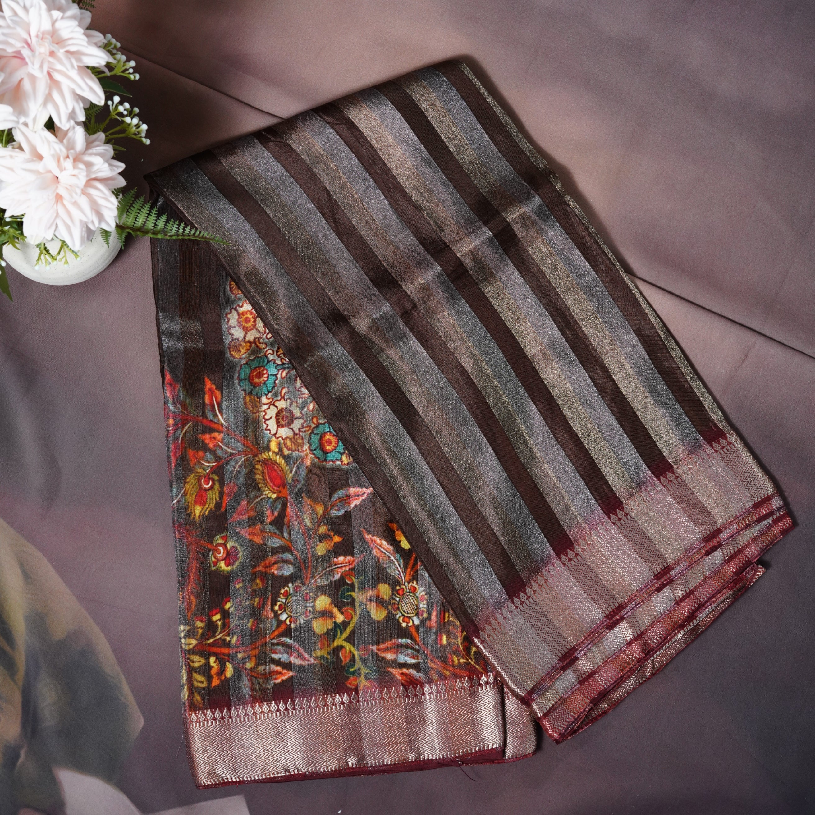 Designer fancy handloom saree