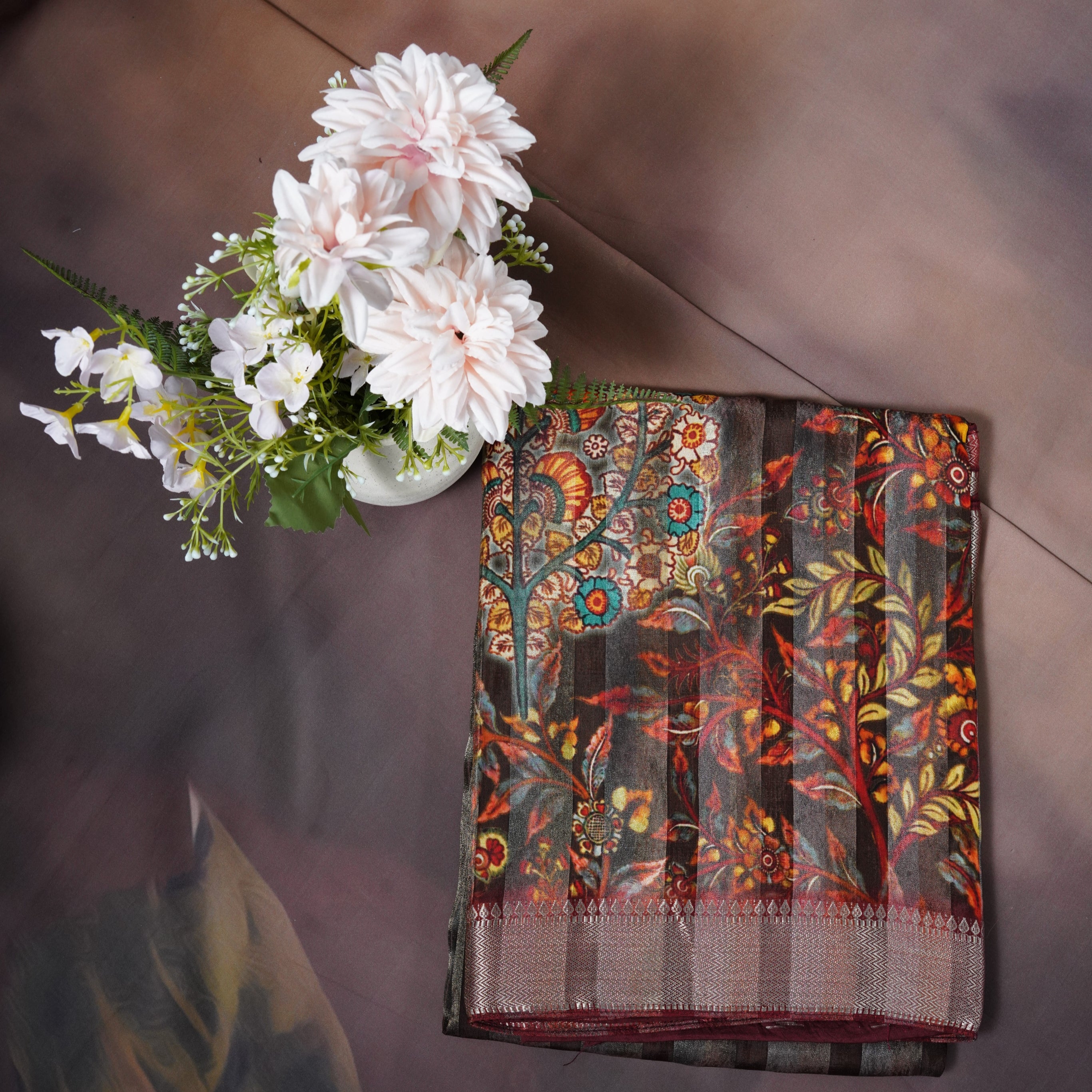 Designer fancy handloom saree