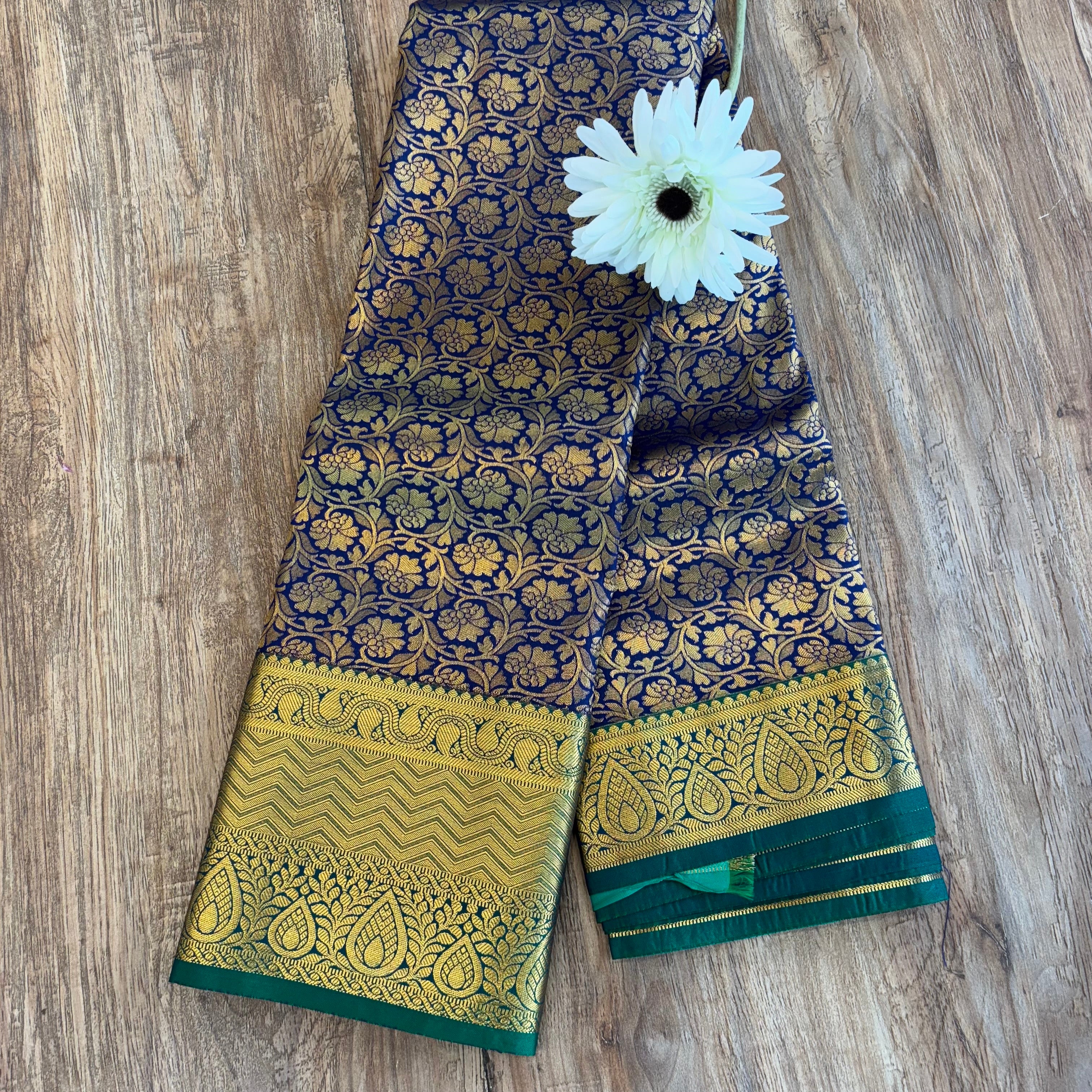 Kanchi Vaidehi royal blue silk saree