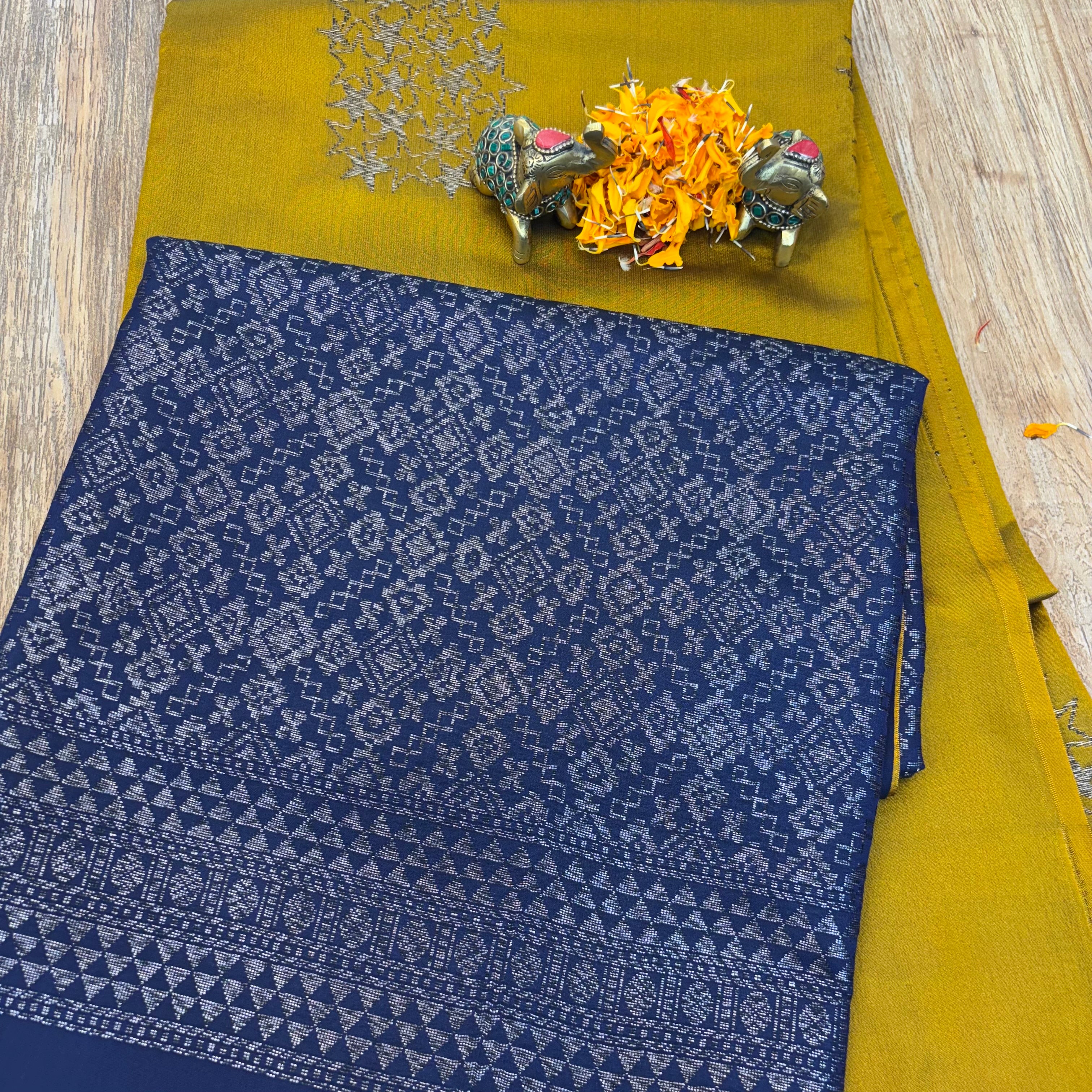 Beautiful musket silk designer saree