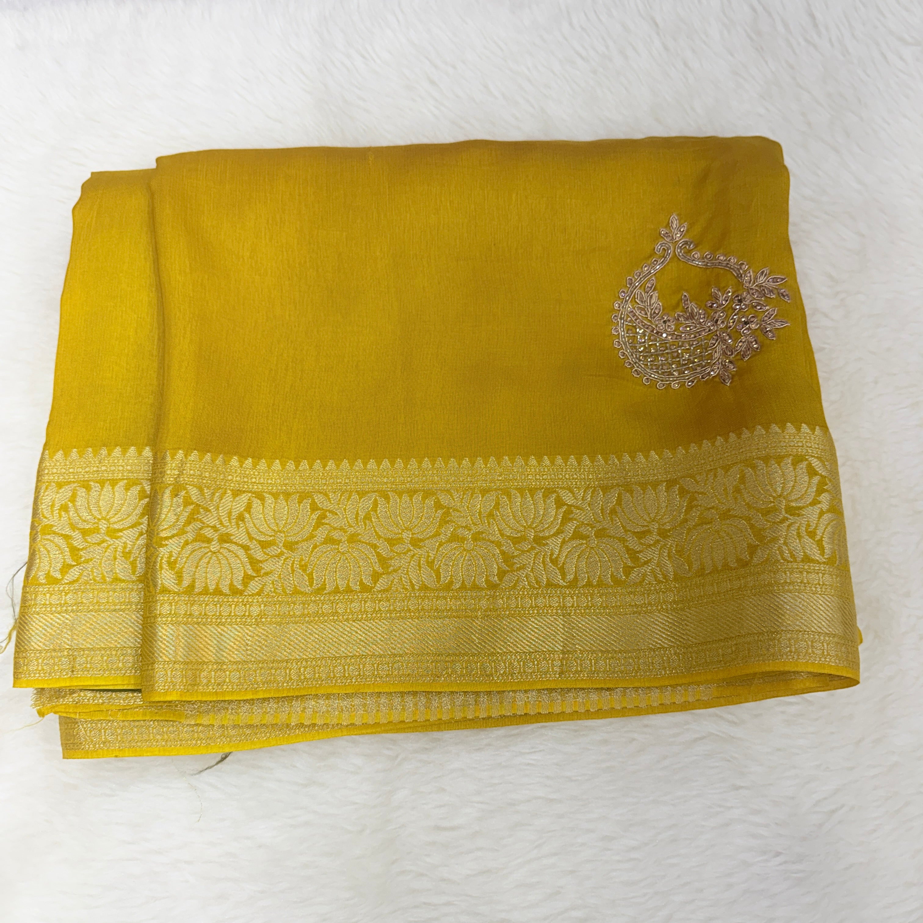 banaras crepe silk saree