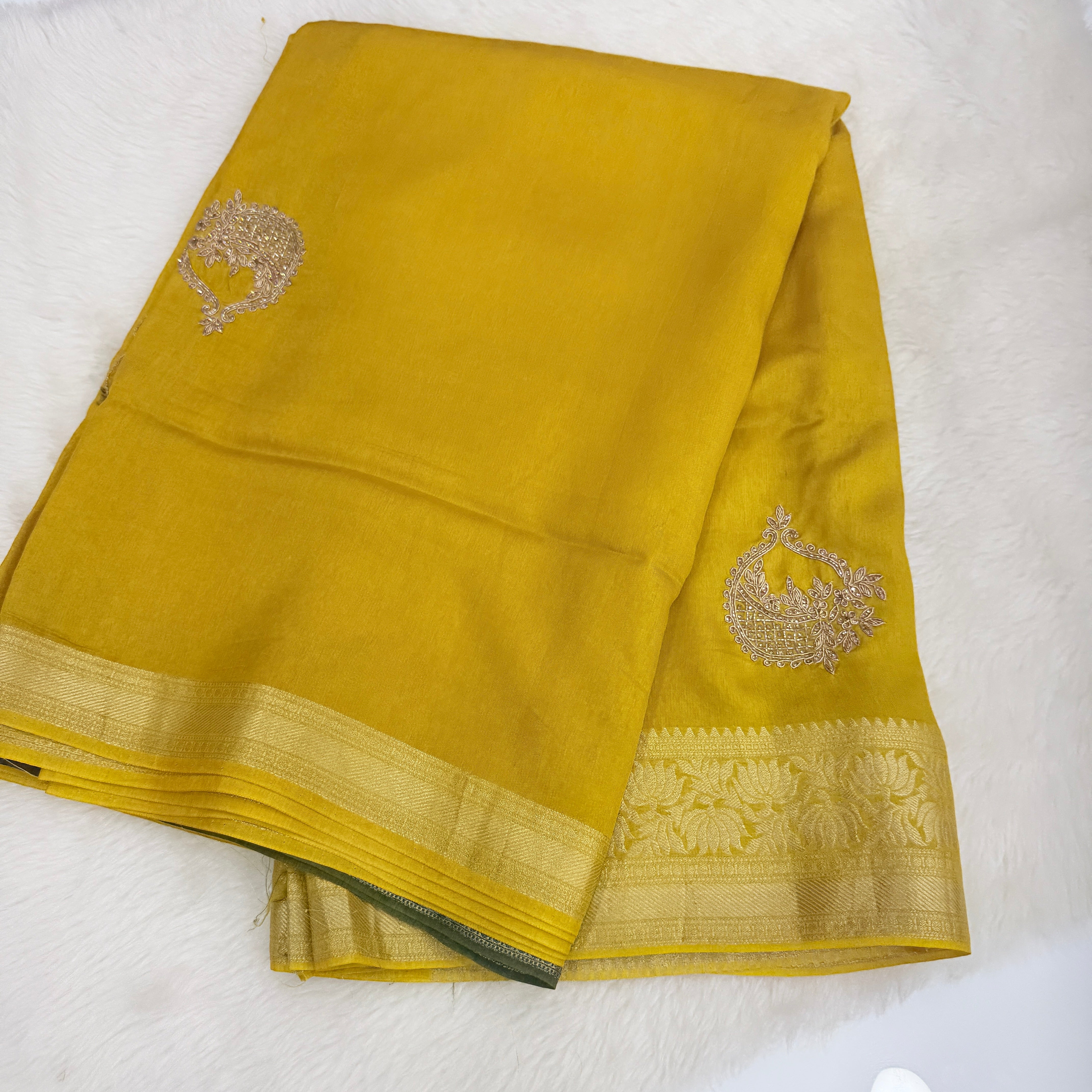 banaras crepe silk saree
