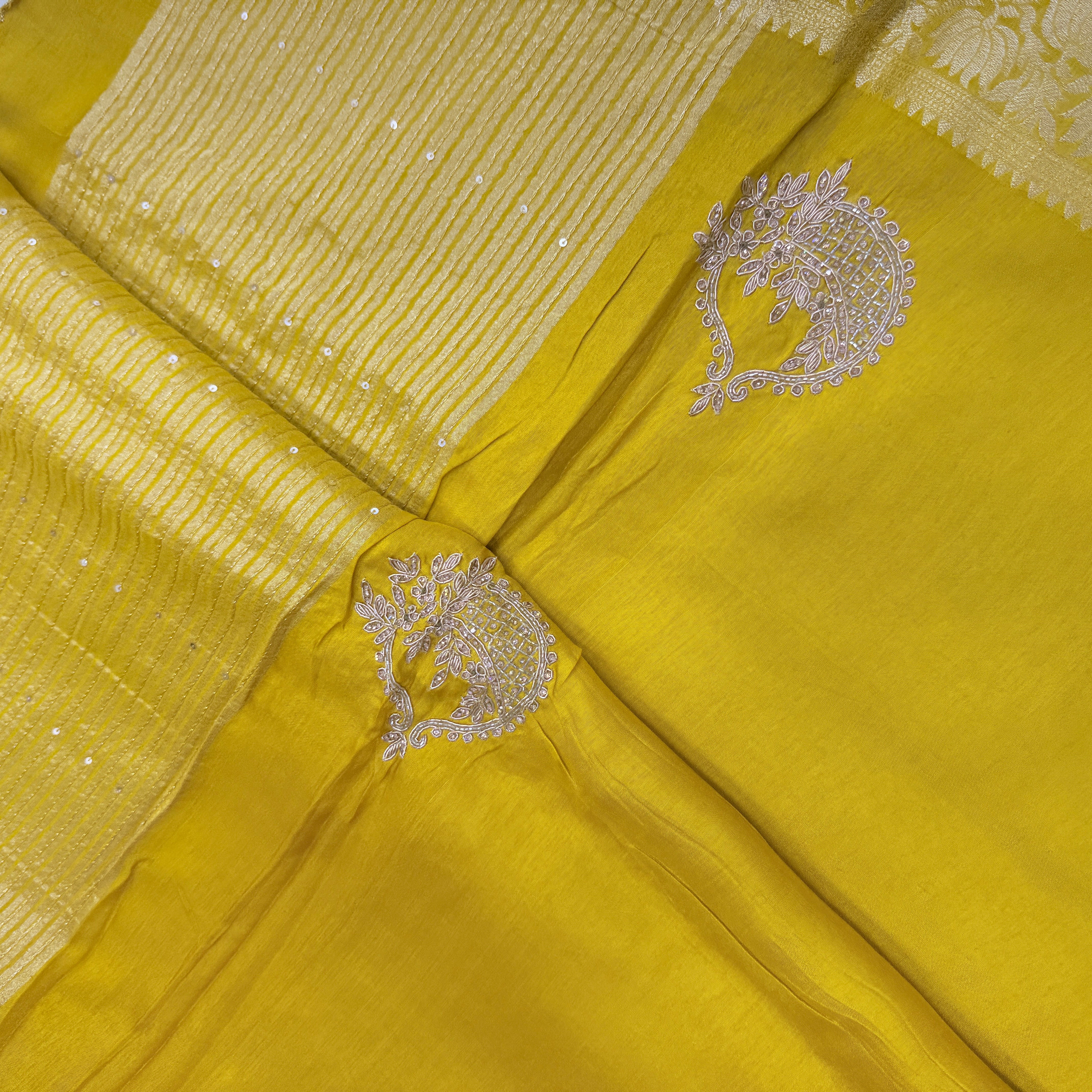 banaras crepe silk saree